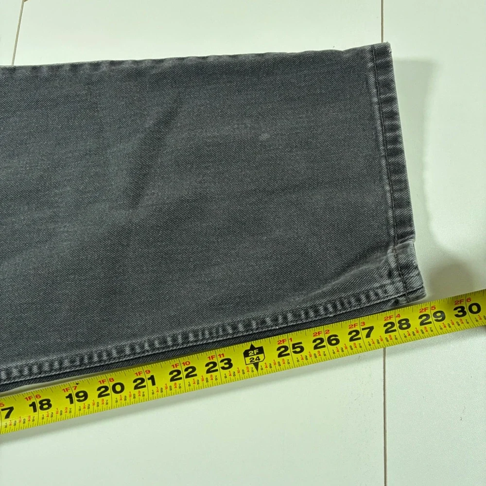 Levi's 550 Jeans 38x29 Black Faded Relaxed Tapered Denim Made in Canada‎ 40x30